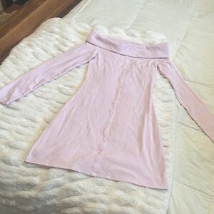 Wild Fable Light Pink Long Sleeve Dress